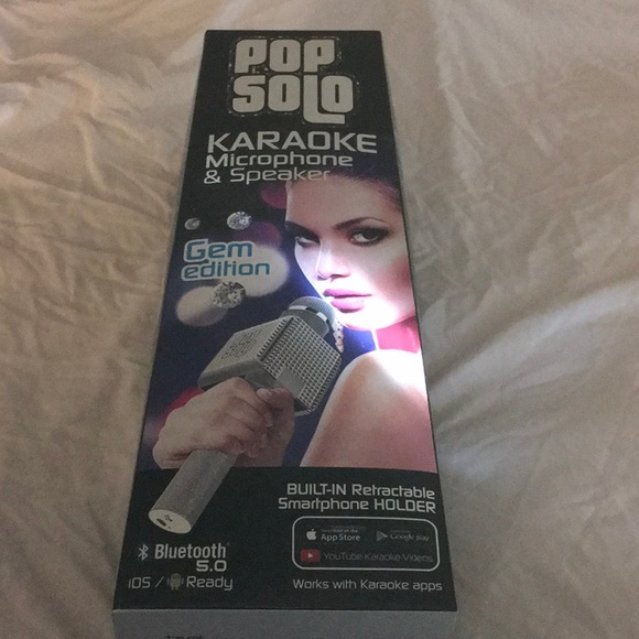 Pop Solo Gem Edition Karaoke Microphone and Speaker - Picture 2 of 10